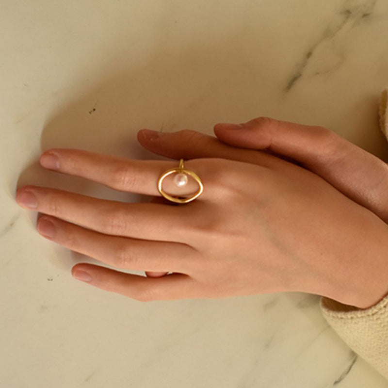 other : Mia - Bague Contemporaine en Or avec Perle in van Seroa