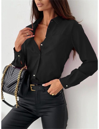 Elegante Bluse mit Knöpfen und klassischem Schnitt für Damen