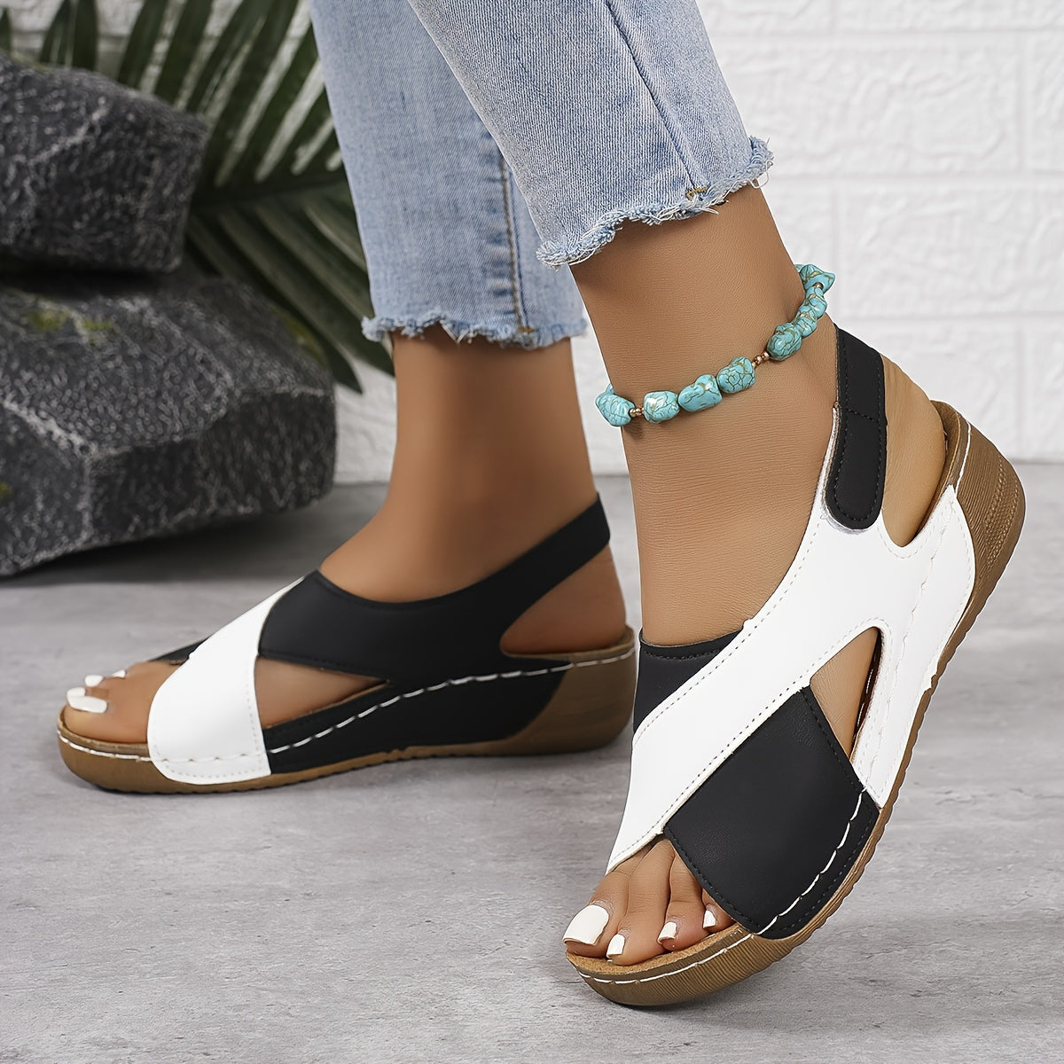 sandals : Lucy - Sandales à semelles compensées confortables avec soutien de la voûte plantaire in van Seroa