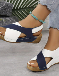 Sandales Compensées Femme Cuir Noir Confort Voûte Plantaire - Qualite Premium, Confort Optimal