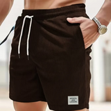 skirts : Luca – Short Décontracté en Velours Côtelé Léger avec Cordon de Serrage in Café van Seroa