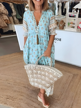 Alitha | Robe Femme Casual Élégante Mi-Longue