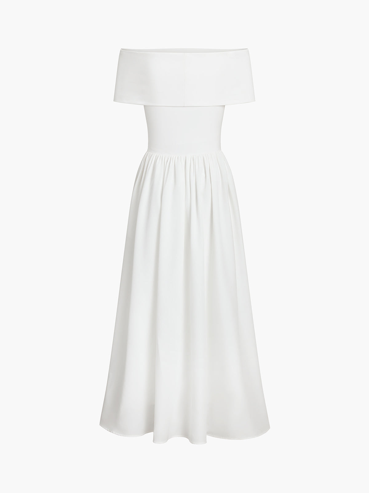 dresses : Elena - Robe Maxi Élégante Épaules Dénudées avec Jupe Plissée in van Seroa