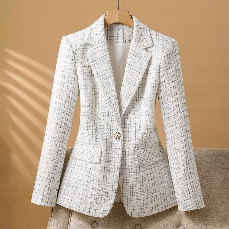 Blazer Chic en Tweed Bouclé Femme 1