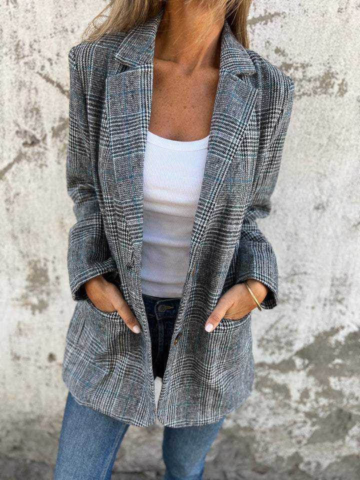 Blazer Noir Femme Élégant Classique 2