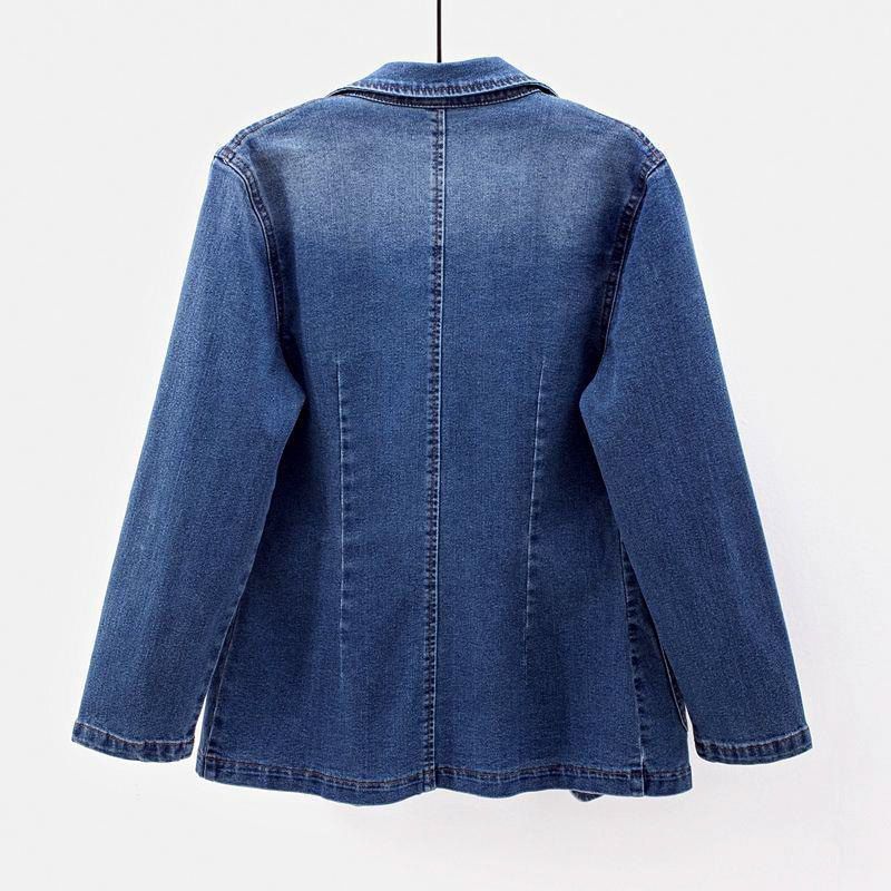 Blazer en Denim Moderne Femme 1