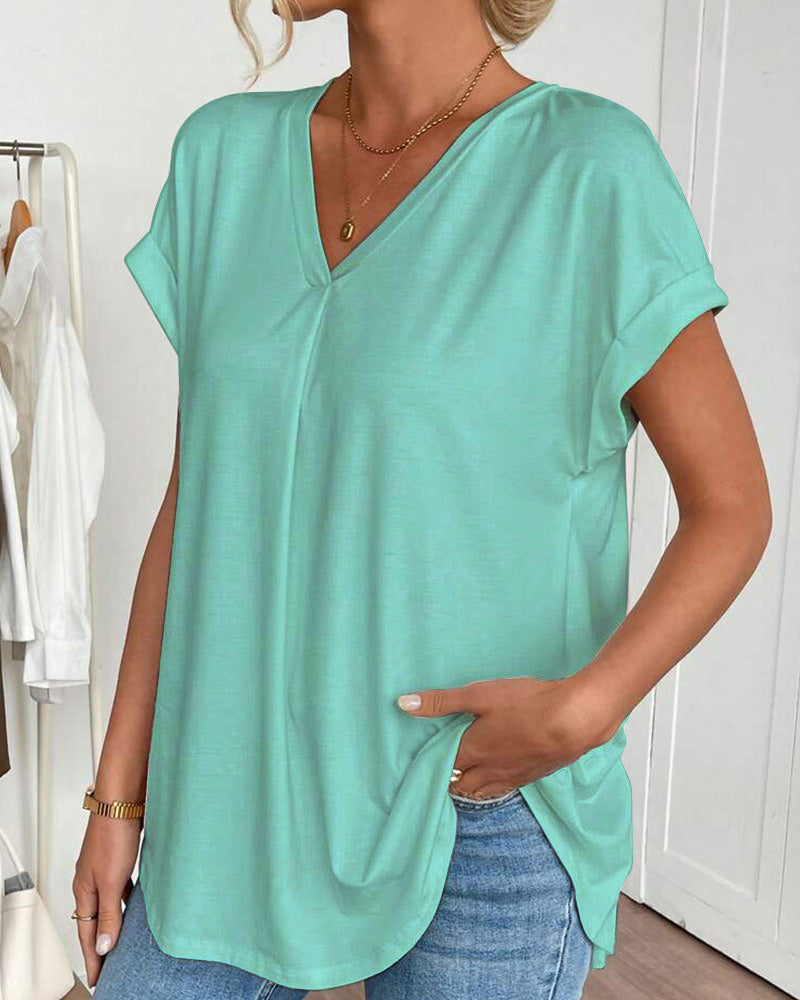Blouse Femme Élégante Décontractée à Manches Doubles 7