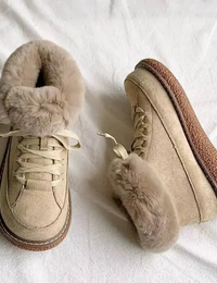 Bottes D'Hiver Femme Semelle Épaisse Chaussures D'Hiver