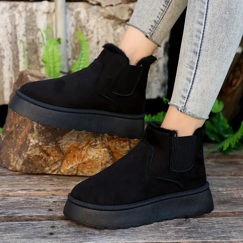 Bottes Décontractées Femmes Doublées Fourrure 4