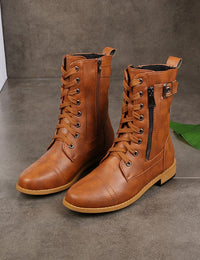 Bottes Hiver Femme Chaussures Confortables Mode Automne-Hiver