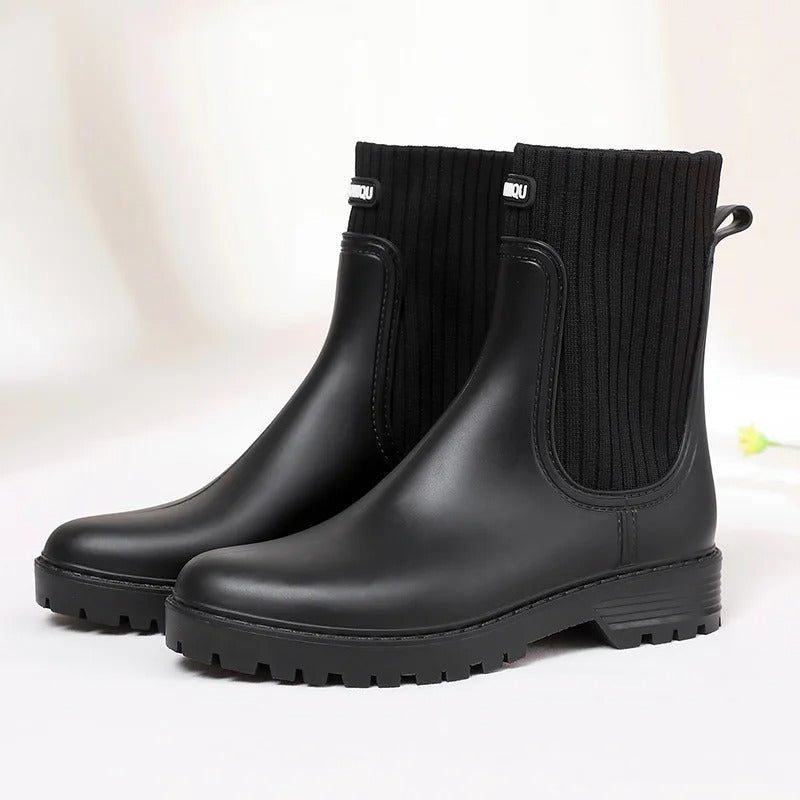 Bottes de Pluie Élégantes Femme en Caoutchouc 3
