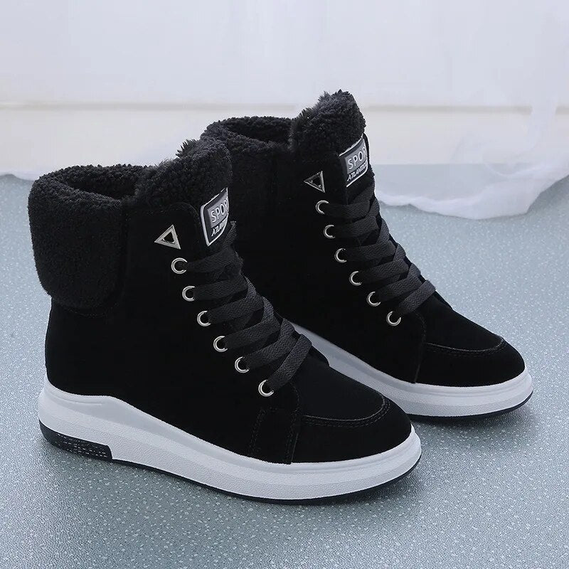 Bottines Sportives Élégantes Femme Noires 1