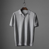 other : Lukas – Polo Homme Haut de Gamme en Maille Texturée in Gris van Seroa