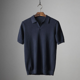 other : Lukas – Polo Homme Haut de Gamme en Maille Texturée in Bleu foncé van Seroa