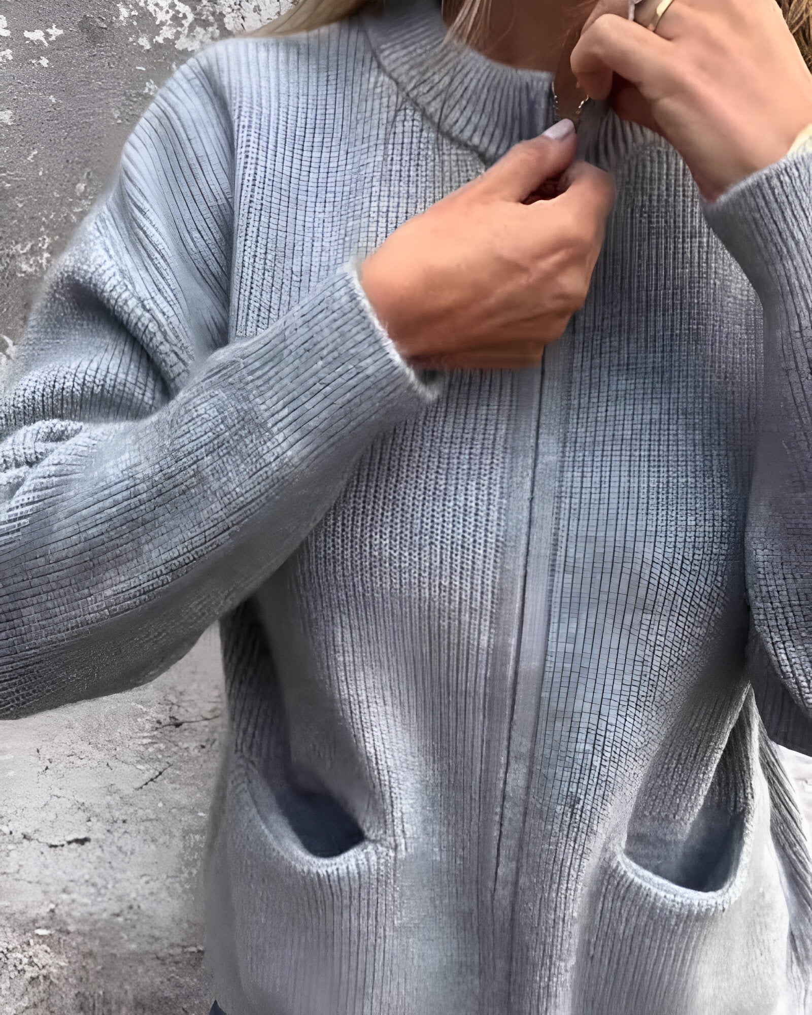 Linda | Cardigan Femme Chic en Coton Zip-Up