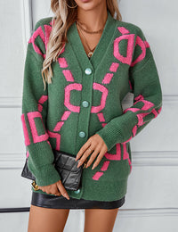 Damenweste lässig Patchwork weicher Strick