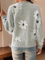Cardigan Femme Élégant à Motif Floral 8