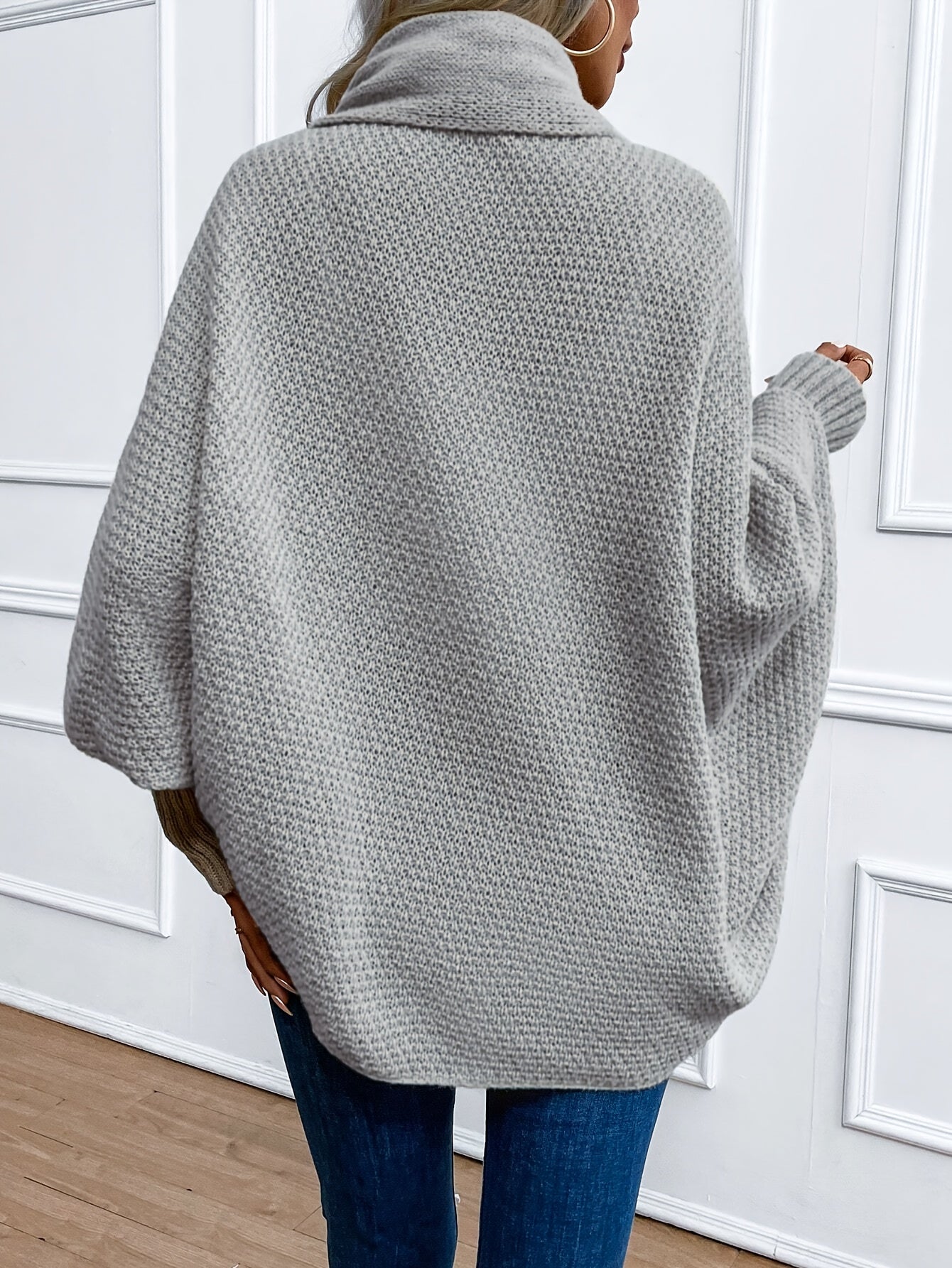 Cardigan Femme Élégant en Tricot Batwing 3