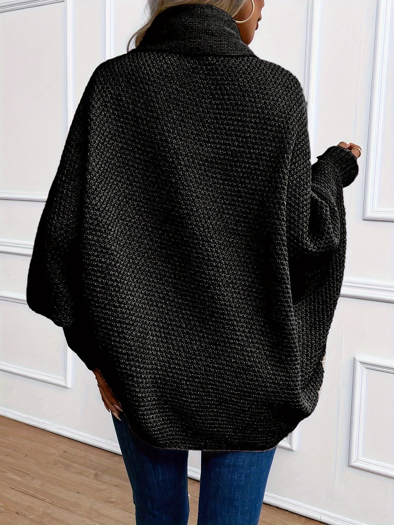 Cardigan Femme Élégant en Tricot Batwing 4