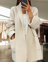 Damenweste bequem Herbstkollektion weiche Strickjacke