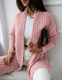 Damenweste lang bequem lässig gestrickt