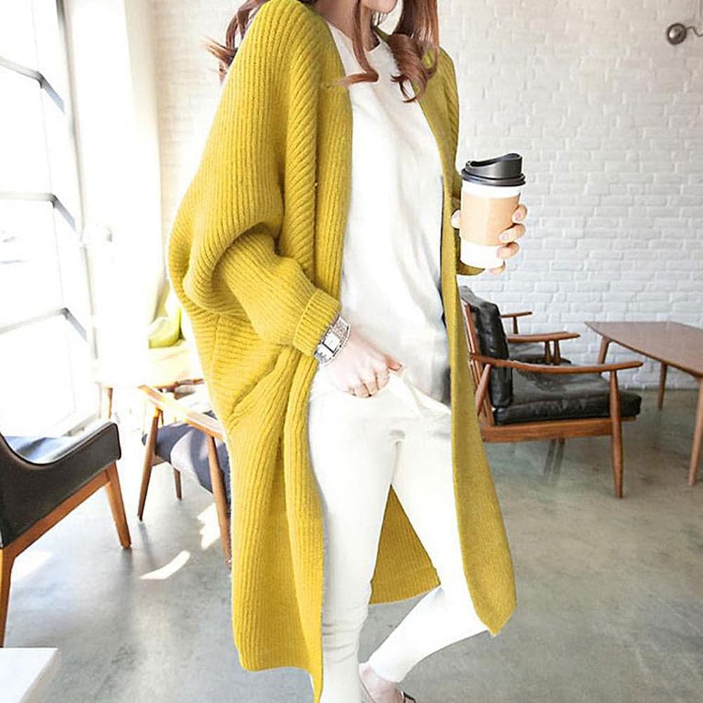 Cardigan Femme Oversize Ouvert Décontracté 1