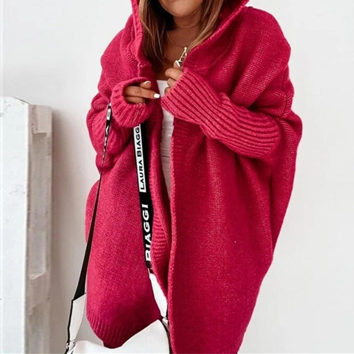 Cardigan Femme Surdimensionné à Capuche 11