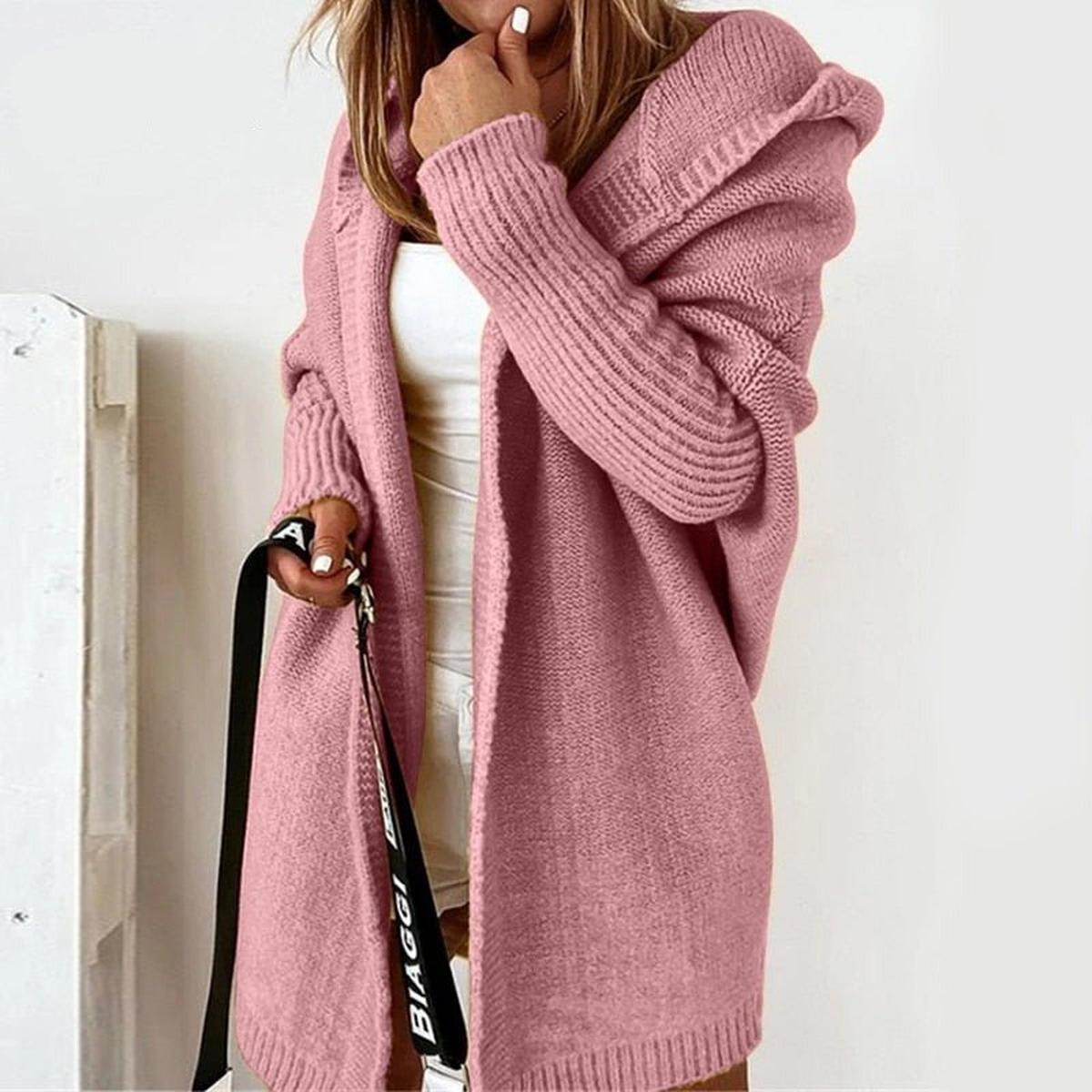 Cardigan Femme Surdimensionné à Capuche 6