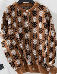 Damenweste floral weit Polyester Herbstkollektion