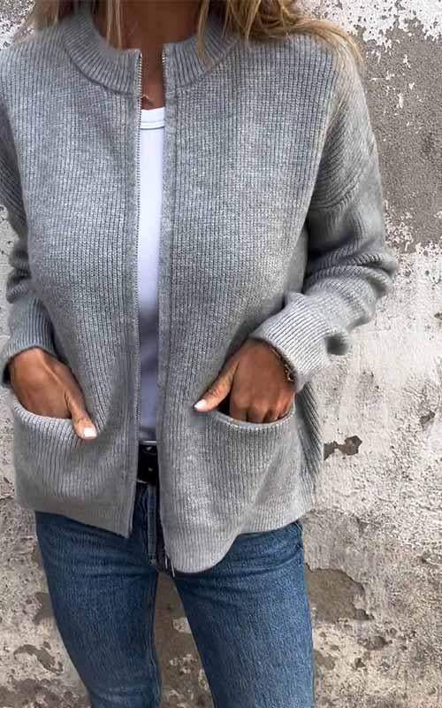 Cardigan Zippé pour Femme 0