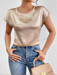 Chemise Femme à Manches Courtes Coupe Décontractée