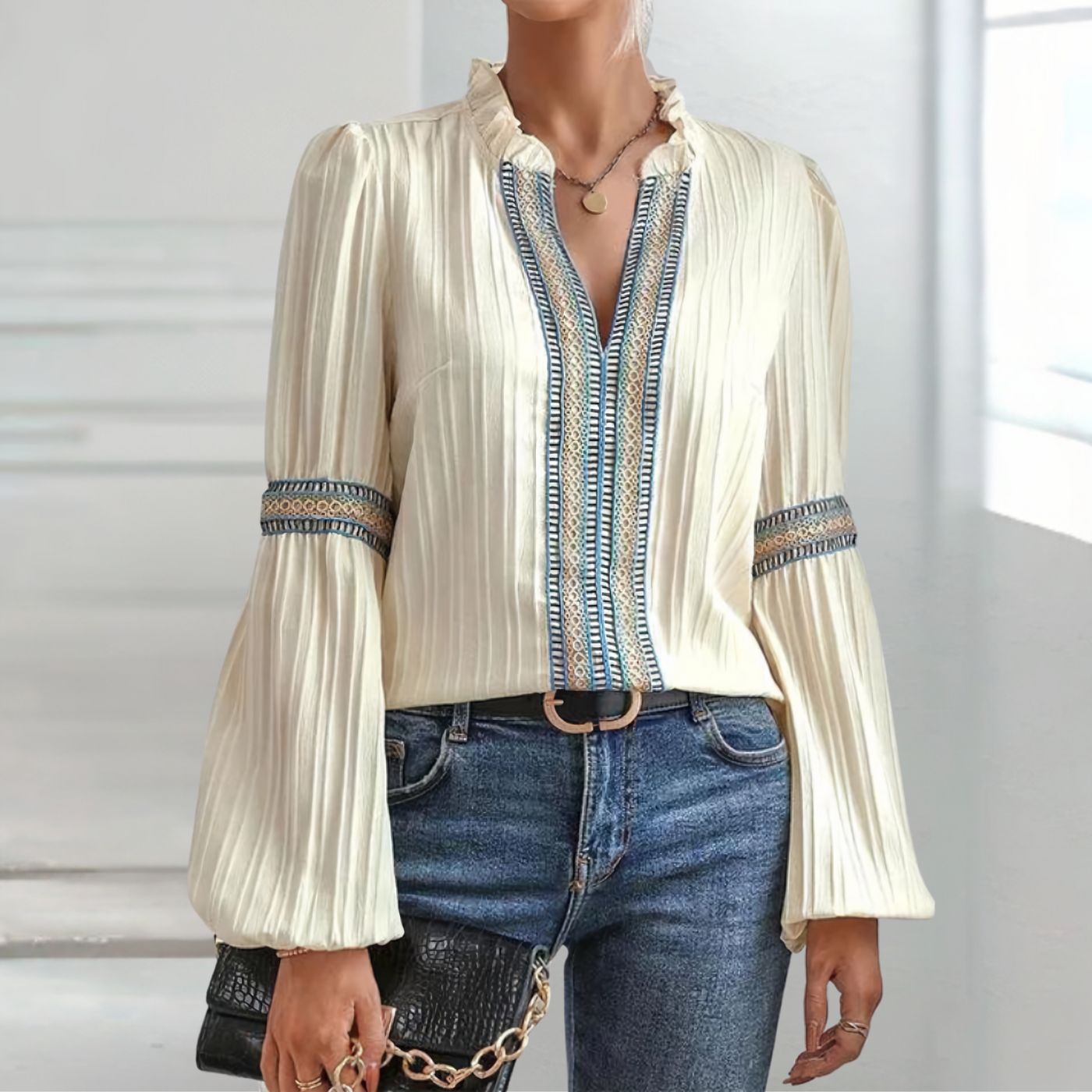 Chemisier Femme Chic Aéré Élégant 1