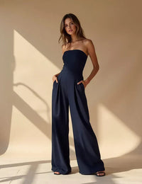 Combinaison Femme sans manches en polyester, élégante et confortable