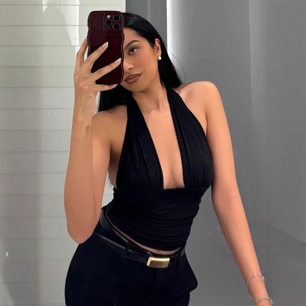 Débardeur Femme Élégant à Col Montant 1