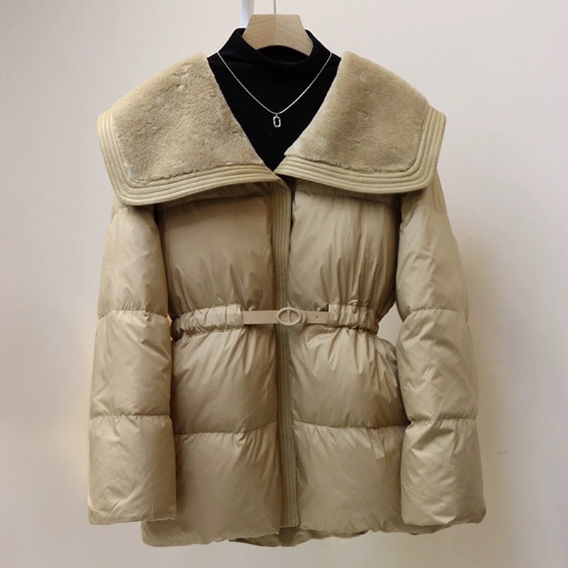 Doudoune Longue Femme Chic Ceinturée 2