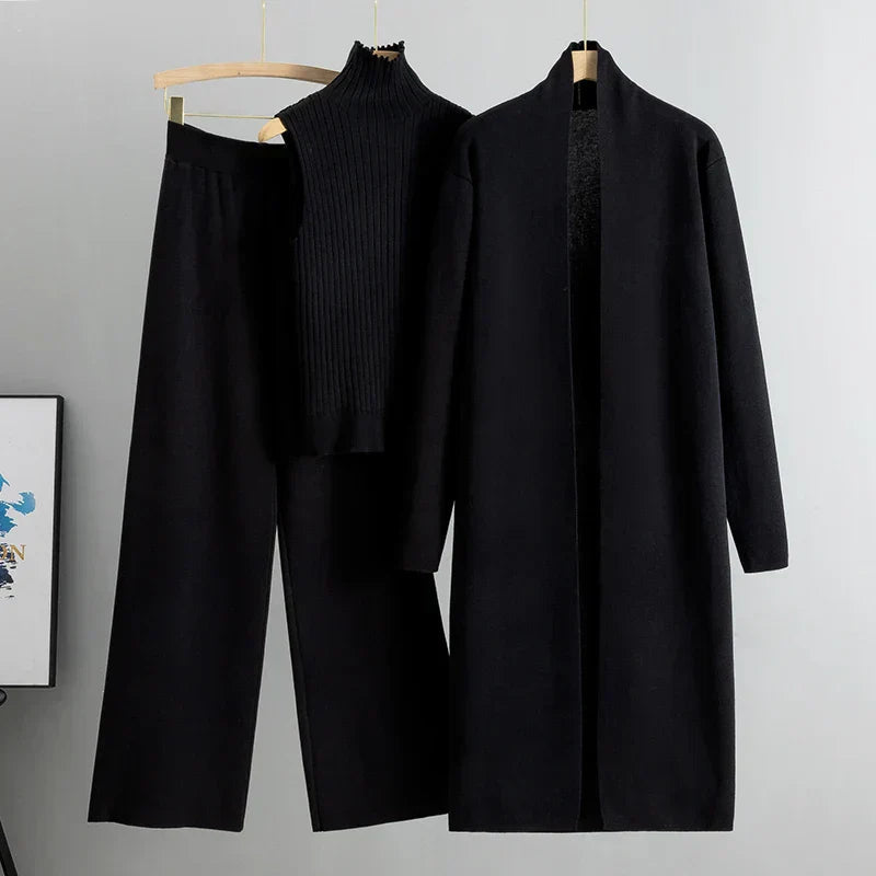 Ensemble Élégant Cardigan et Pantalon Femme 2