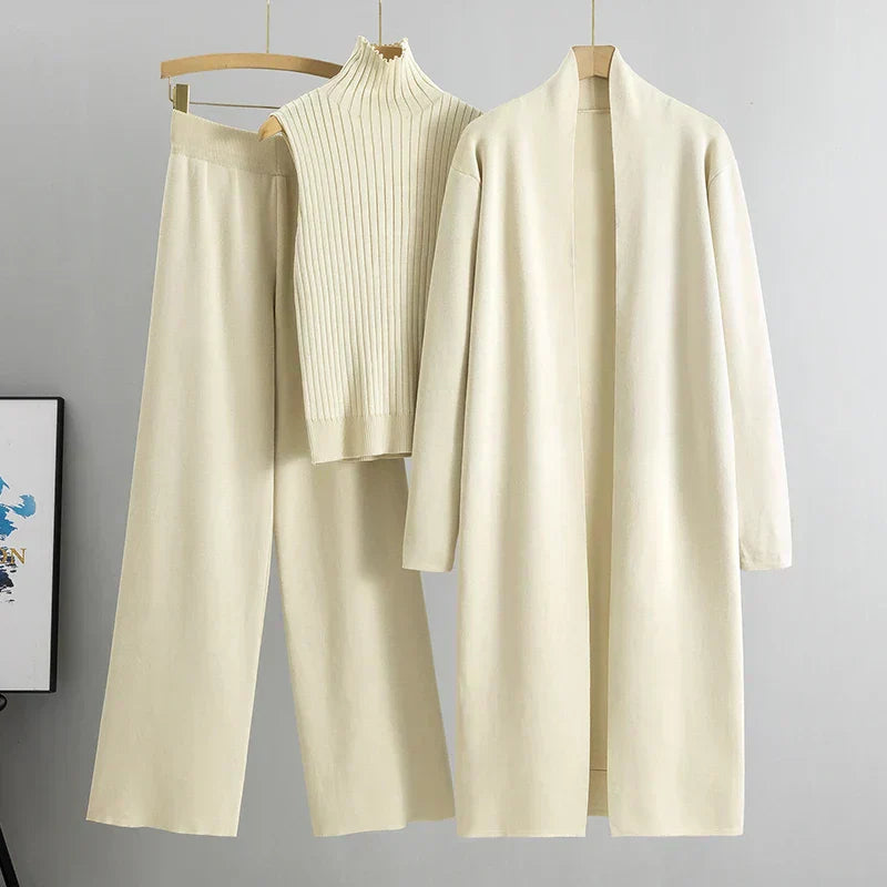 Ensemble Élégant Cardigan et Pantalon Femme 4