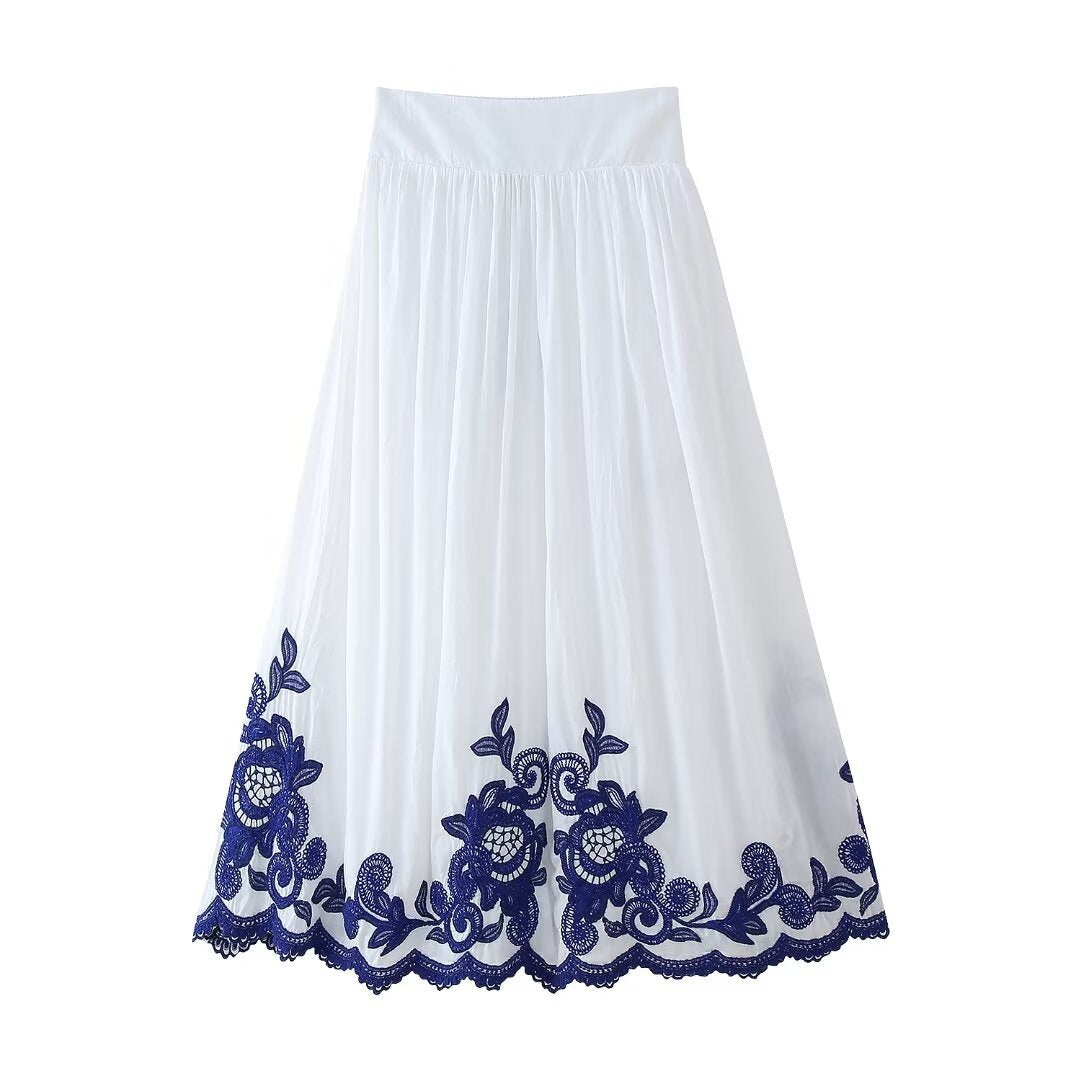Ensemble Femme Bohème Chic avec Blouse et Jupe 1