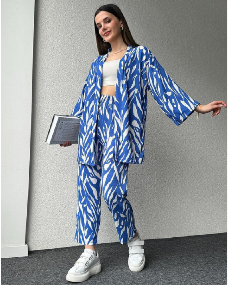 Ensemble Femme Chemise Oversize et Pantalon Fluide 2