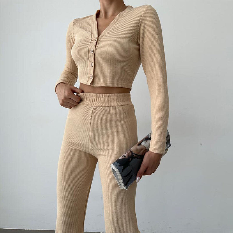 Ensemble Femme Chic en Tricot Deux Pièces 2