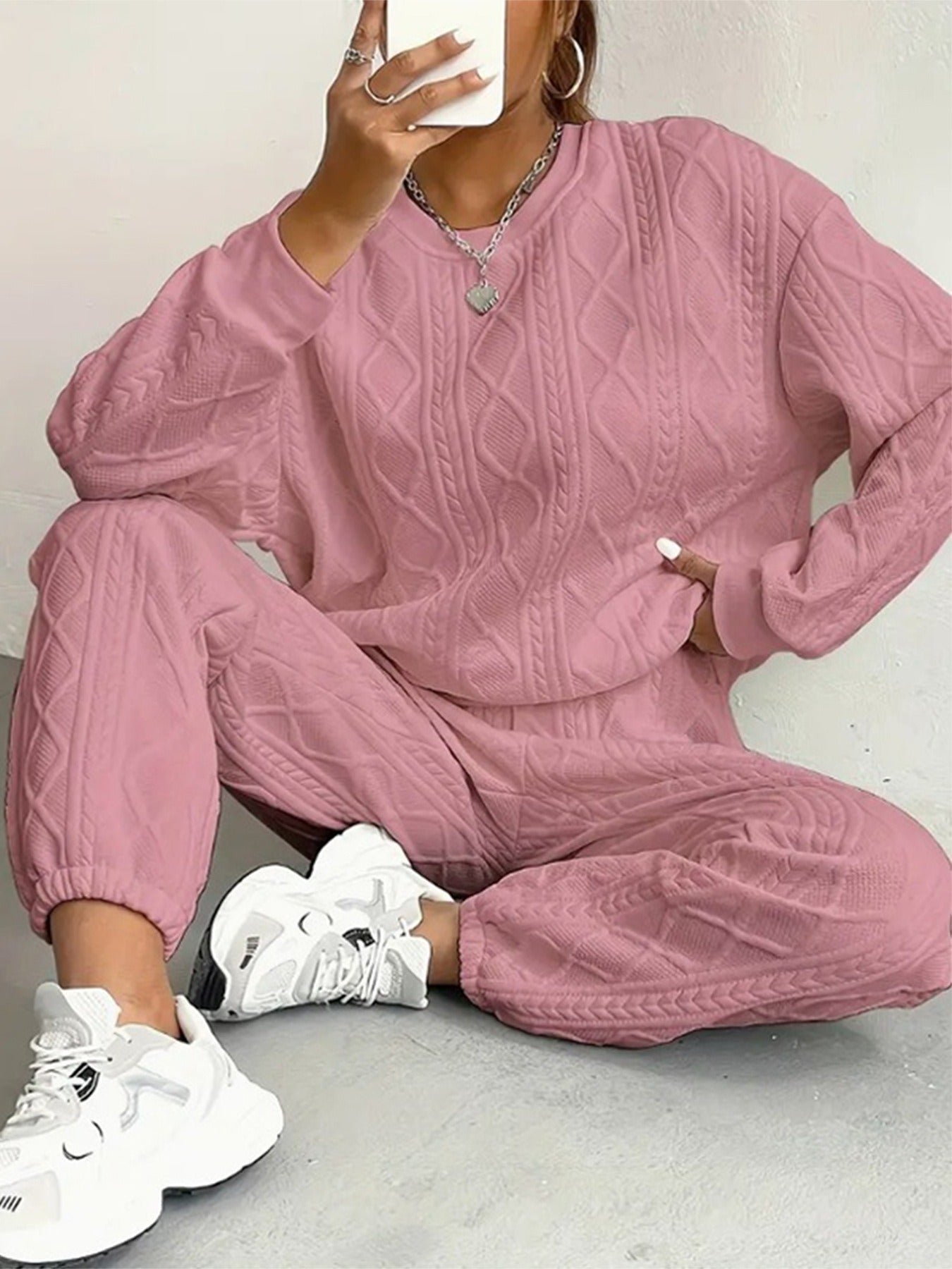 Ensemble Femme Décontracté Torsadé 1