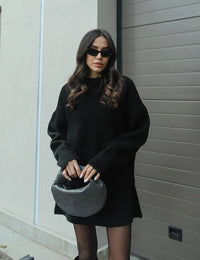 Damen Set mit Pullover und eleganter Minirock