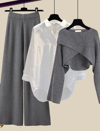 Elegantes Damen-Set Dreiteilig, feminine Mode