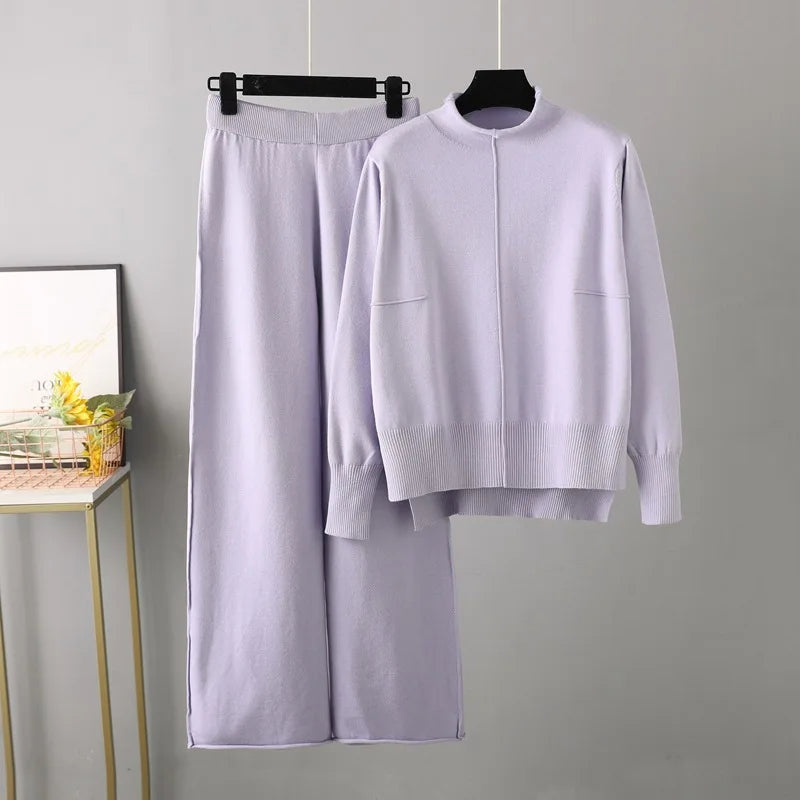 Ensemble Femme Pull Pantalon Oversized 9
