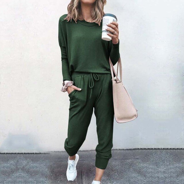 Ensemble Jogging Femme Décontracté Deux Pièces 5