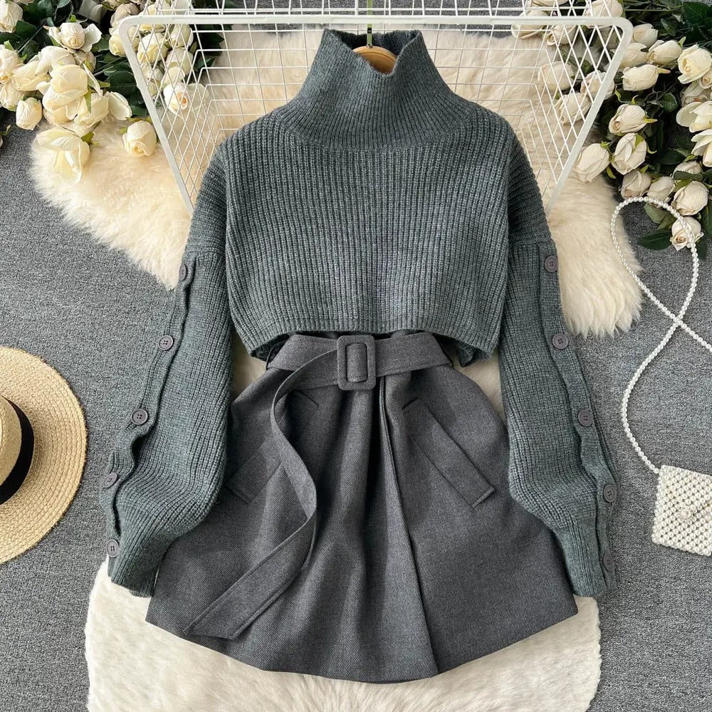 Ensemble Tailleur Femme Chic Gilet Jupe 0