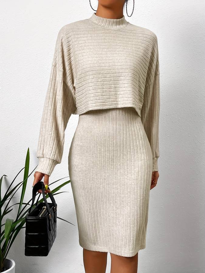 Ensemble Tailleur Femme Chic Manches Longues 0