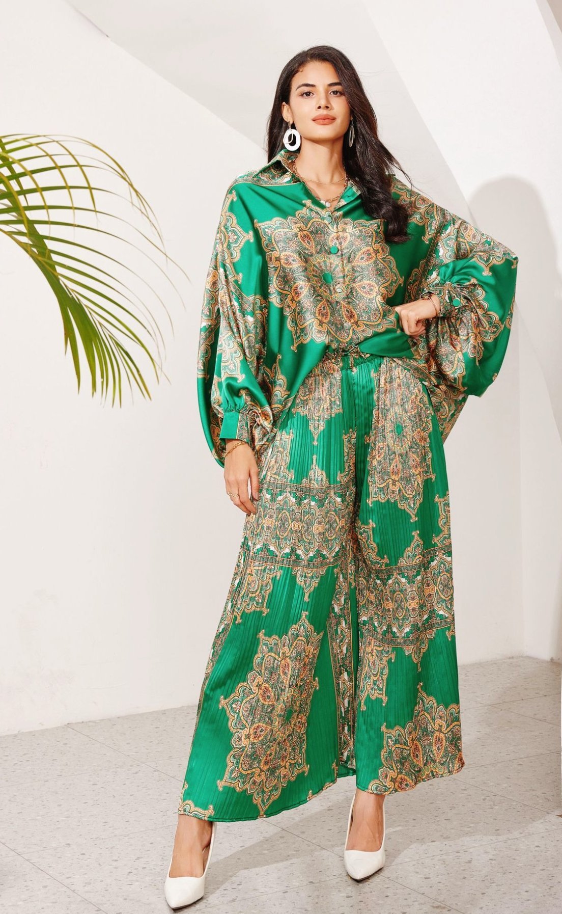 Ensemble Tailleur Femme Satiné Élégant 0