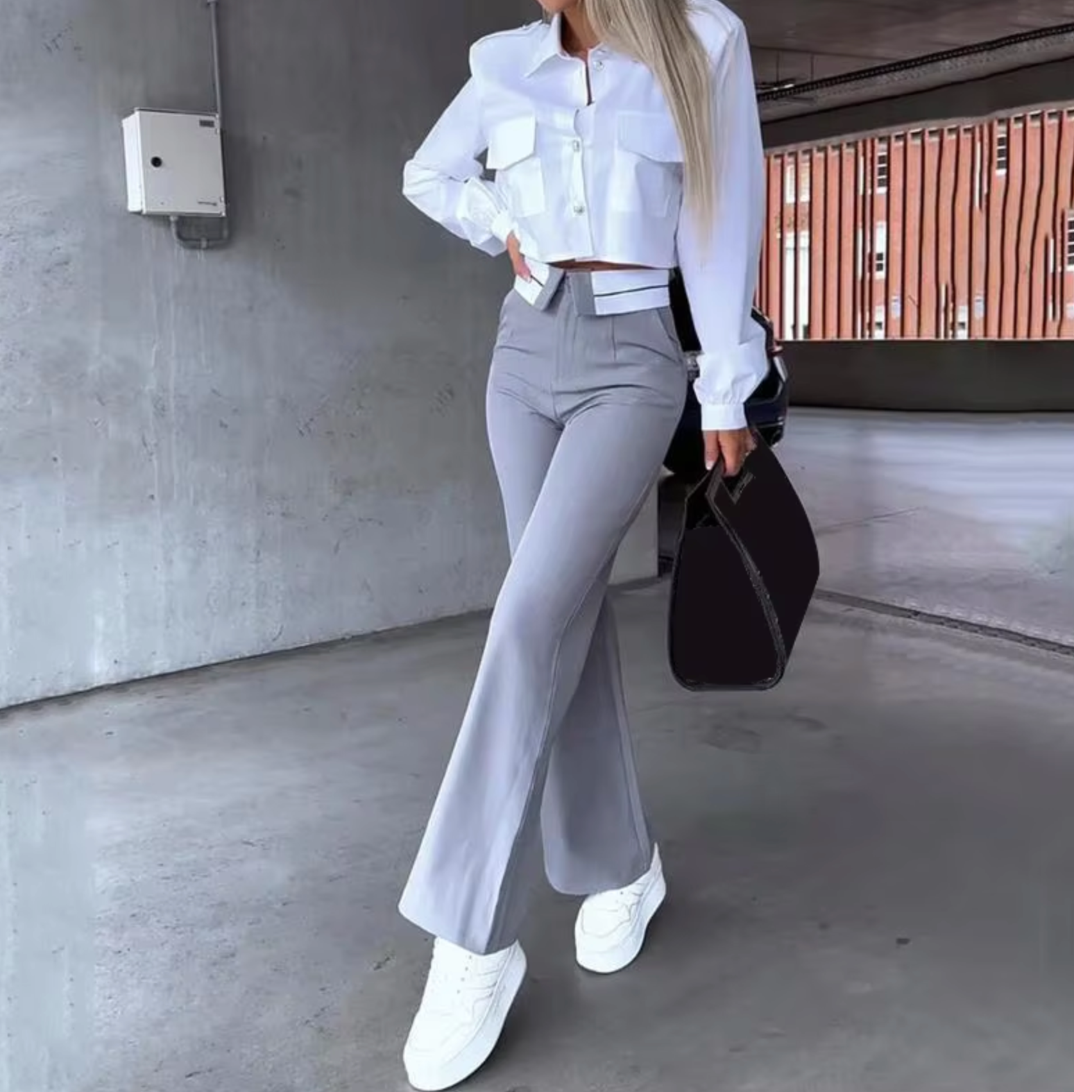Ensemble Tailleur Pantalon Femme Élégant 0
