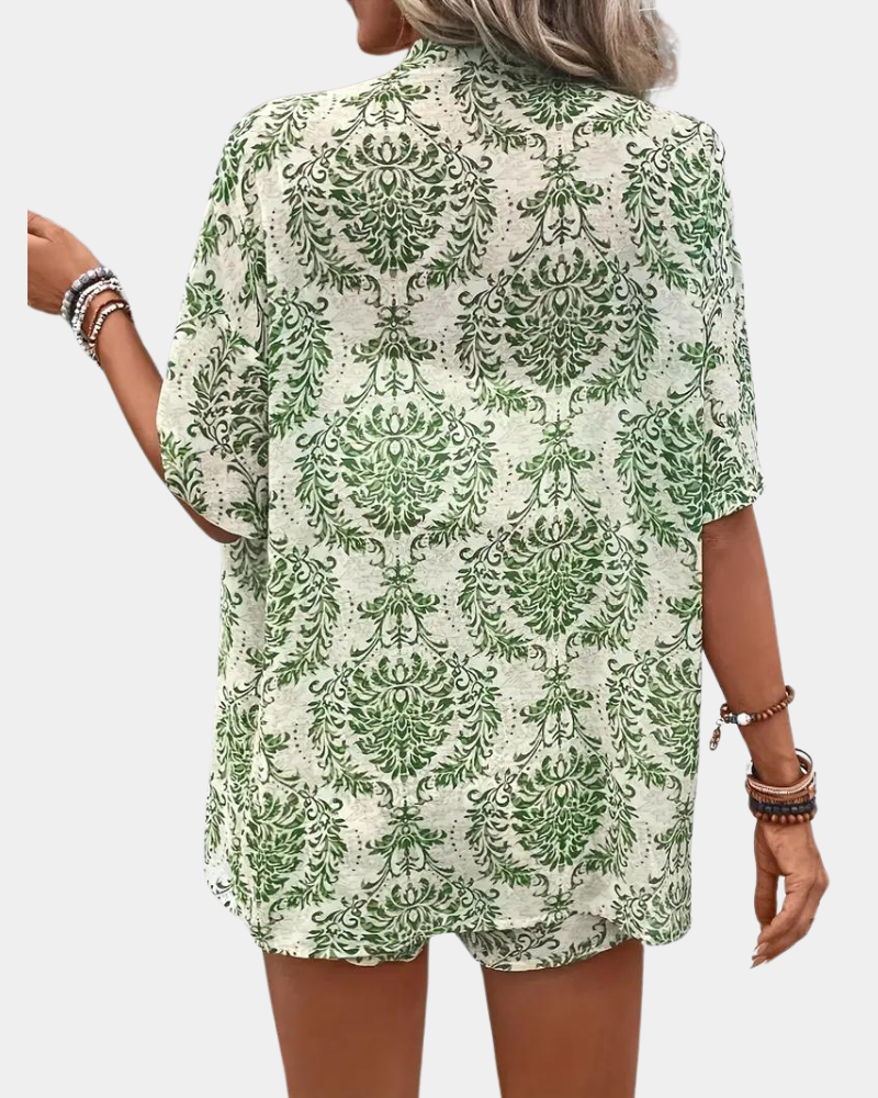 Ensemble d'Été Femme Chic Vert 2